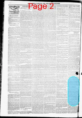 Page thumbnail for Alexandria Gazette