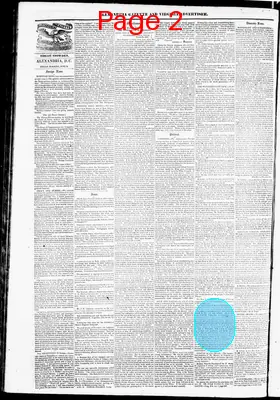 Page thumbnail for Alexandria Gazette