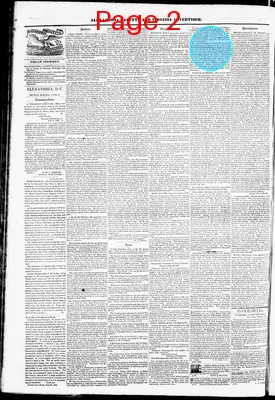 Page thumbnail for Alexandria Gazette