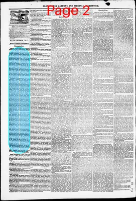 Page thumbnail for Alexandria Gazette