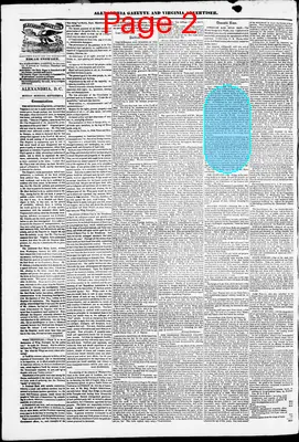 Page thumbnail for Alexandria Gazette
