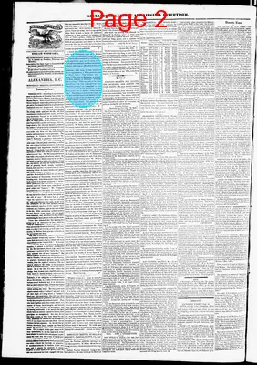 Page thumbnail for Alexandria Gazette