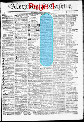 Page thumbnail for Alexandria Gazette