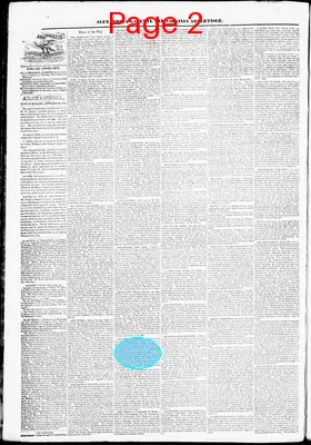 Page thumbnail for Alexandria Gazette