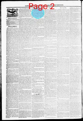 Page thumbnail for Alexandria Gazette
