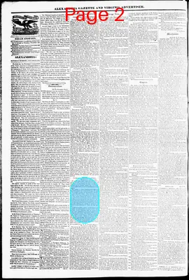 Page thumbnail for Alexandria Gazette