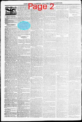 Page thumbnail for Alexandria Gazette