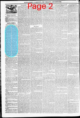 Page thumbnail for Alexandria Gazette