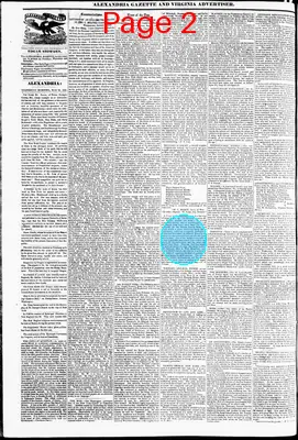 Page thumbnail for Alexandria Gazette