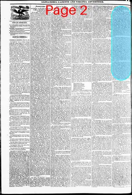 Page thumbnail for Alexandria Gazette