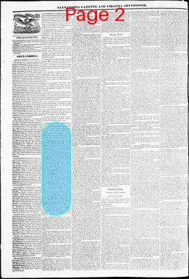 Page thumbnail for Alexandria Gazette