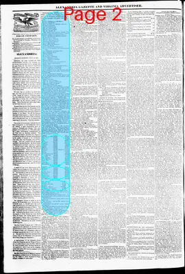Page thumbnail for Alexandria Gazette