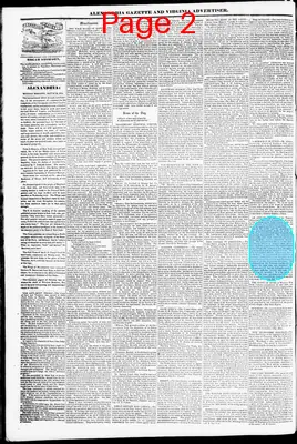 Page thumbnail for Alexandria Gazette