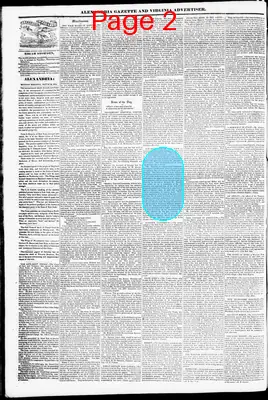 Page thumbnail for Alexandria Gazette