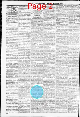 Page thumbnail for Alexandria Gazette