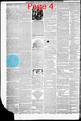 Page thumbnail for Alexandria Gazette