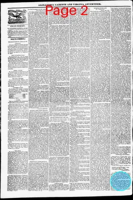 Page thumbnail for Alexandria Gazette