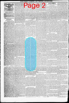Page thumbnail for Alexandria Gazette