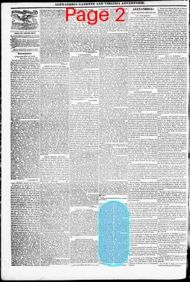 Page thumbnail for Alexandria Gazette