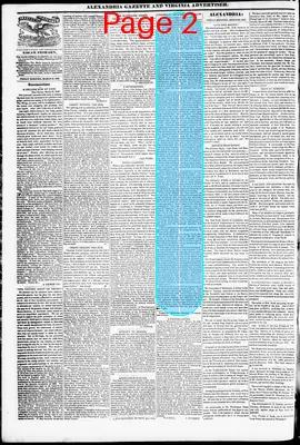 Page thumbnail for Alexandria Gazette