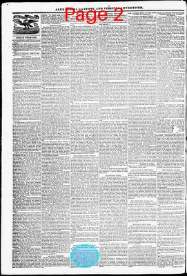 Page thumbnail for Alexandria Gazette