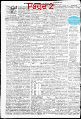 Page thumbnail for Alexandria Gazette