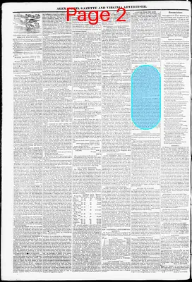Page thumbnail for Alexandria Gazette