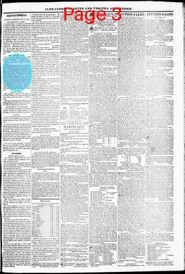 Page thumbnail for Alexandria Gazette