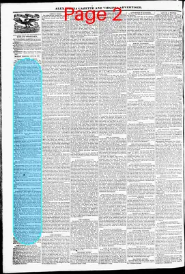 Page thumbnail for Alexandria Gazette