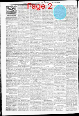 Page thumbnail for Alexandria Gazette