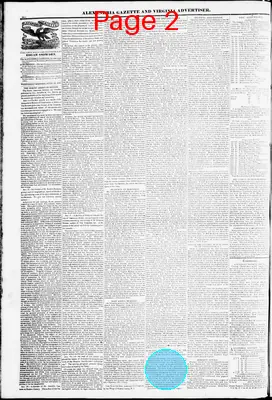 Page thumbnail for Alexandria Gazette