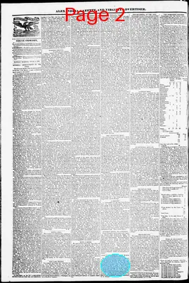Page thumbnail for Alexandria Gazette