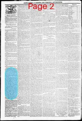 Page thumbnail for Alexandria Gazette
