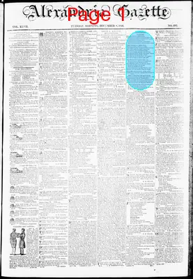 Page thumbnail for Alexandria Gazette