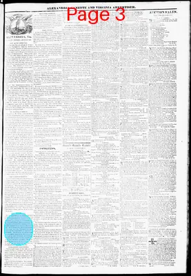 Page thumbnail for Alexandria Gazette