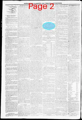Page thumbnail for Alexandria Gazette