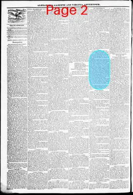 Page thumbnail for Alexandria Gazette