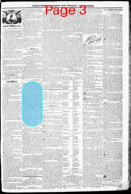 Page thumbnail for Alexandria Gazette