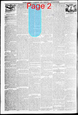 Page thumbnail for Alexandria Gazette