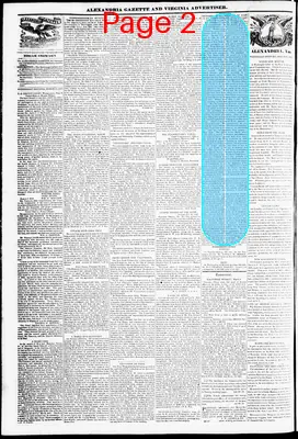 Page thumbnail for Alexandria Gazette
