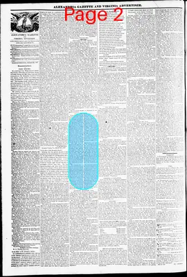 Page thumbnail for Alexandria Gazette