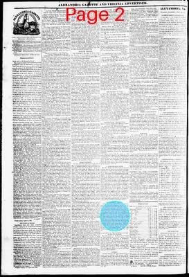 Page thumbnail for Alexandria Gazette