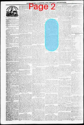 Page thumbnail for Alexandria Gazette