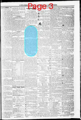 Page thumbnail for Alexandria Gazette