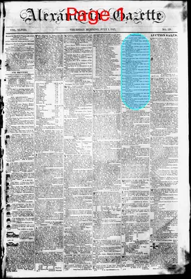 Page thumbnail for Alexandria Gazette