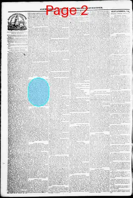 Page thumbnail for Alexandria Gazette