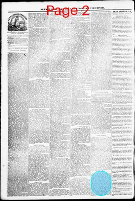 Page thumbnail for Alexandria Gazette