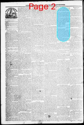 Page thumbnail for Alexandria Gazette
