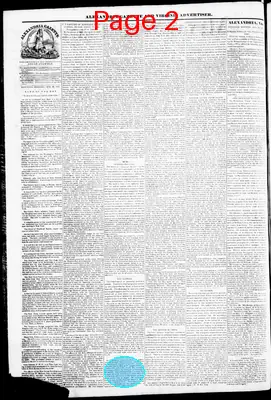 Page thumbnail for Alexandria Gazette