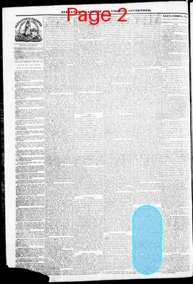 Page thumbnail for Alexandria Gazette